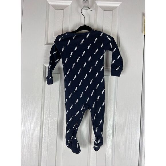 Petit Lem Navy Sleeper Size 6m - Picture 2 of 4